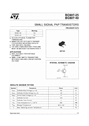 DataSheet BC807-25 pdf